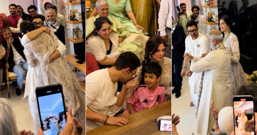 Aamir Gauri Wedding Video: Aamir Khan dances with wife Gauri Spratt after their wedding as Irfan Pathan shares the viral ceremony video.