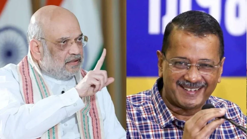 Ram Mandir Donation Row: Arvind Kejriwal addressing a press conference on the Ram Mandir donation controversy and questioning Amit Shah.