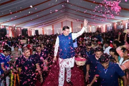 CM Dhami 5 Years Report Card: CM Dhami 5 Years Report Card presented at IDPL Ground in Rishikesh highlighting Uttarakhand government's five-year achievements and development projects