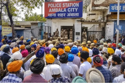 अंबाला गुरसिमरन मंड पिटाई सिख संगत थाना घेराव