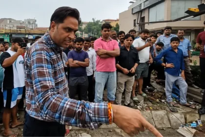 गुरुग्राम अतिक्रमण अभियान, साइबर सिटी में डीटीपी टीम की कार्रवाई