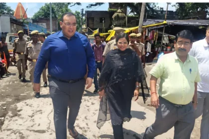 DM प्रणय सिंह लहरा घाट निरीक्षण कासगंज कांवड़ यात्रा