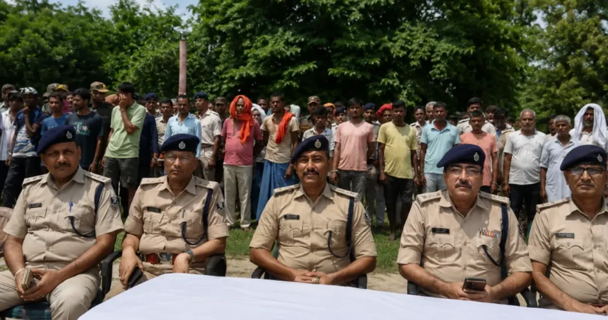 मुजफ्फरपुर पुलिस की विशेष कार्रवाई में गिरफ्तार अभियुक्तों की तस्वीर
