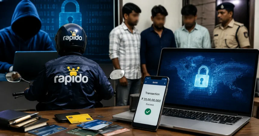पटना साइबर ठगी मामले में गिरफ्तार आरोपी रैपिडो ड्राइवर