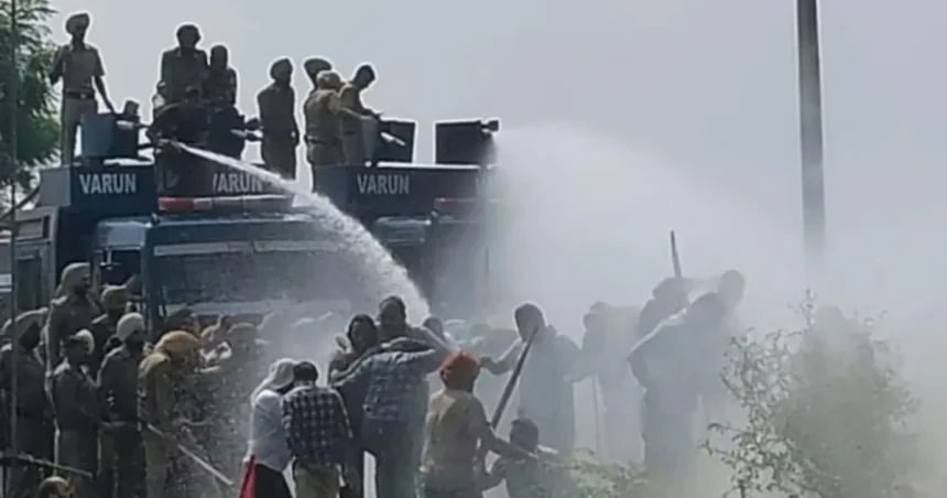 पंजाब सरकारी कर्मचारियों का हड़ताल पर प्रदर्शन
