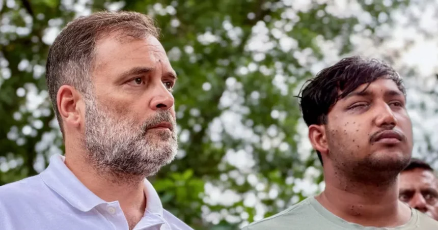 राहुल गांधी संसद मार्ग थाना पैलेट गन जांच धरना